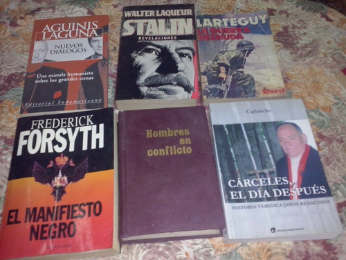 6 Libros  Titulos Hombres En Conflicto - Stalin - Y Mas  