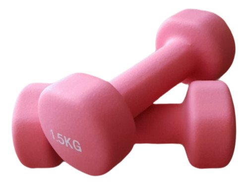 Set  De 2 Mancuernas 1.5 Kg Fitness