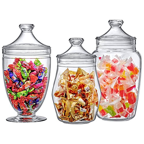 - Enchant - Acrylic Apothecary Jars (3-piece Set), Plas...