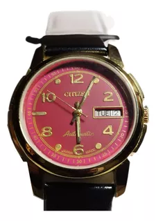 Reloj Citizen Automatico Rojo Pre-àguila 70s Como Nuevo