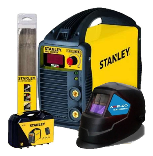 Soldadora Inverter Stanley 130amp Sirio140 Italiana + Kit