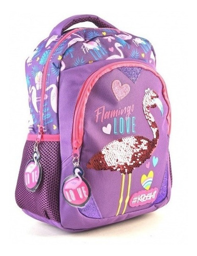 Imagen 2 de 5 de Mochila Jardin Espalda Flamenco Love 12 Pulgadas 91336 Edu