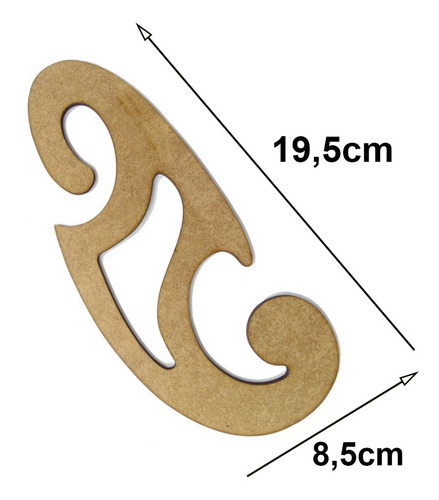 Régua Curva Francesa 1107 Mdf Costura Modelista Patchwork