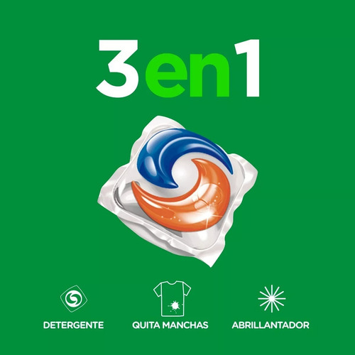 Pack 02 Ariel Pods Detergente 3 En 1 57 Capsulas Cu