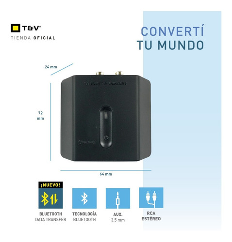 Imagen 2 de 6 de Receptor Audio Bluetooth Flug Para Parlantes O Equipo Musica
