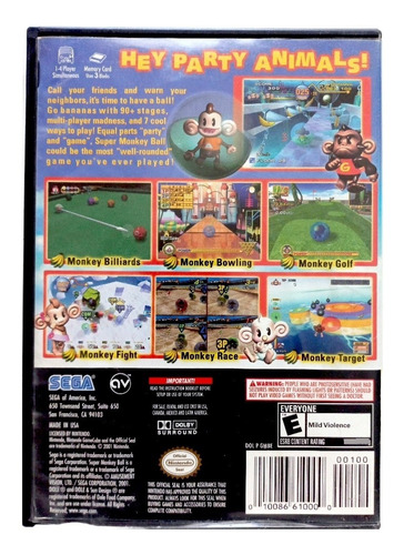 Super Monkey Ball Nintendo Game Cube (Reacondicionado)