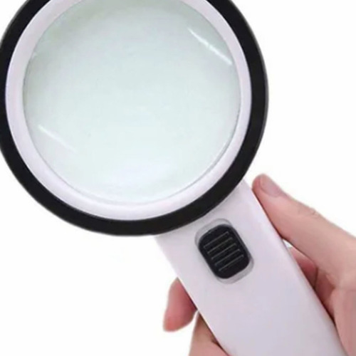 Lupa 10x Con 12 Luz Para Lectura/joyería/relojería 90mm