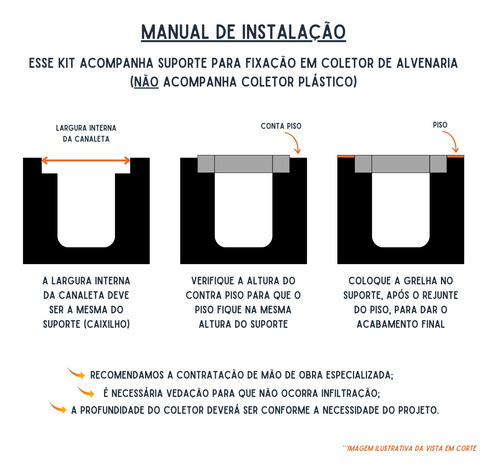 Grelha Ralo Linear Pluvial Aluminio 20x50 C/ Aro E Tela 13pç