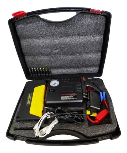 Iniciador Arrancador Baterias Carro Moto Compresor Kit 12v