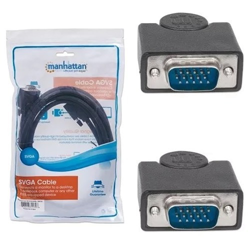 Cable Vga Manhattan Macho A Macho 3 Metros 311748