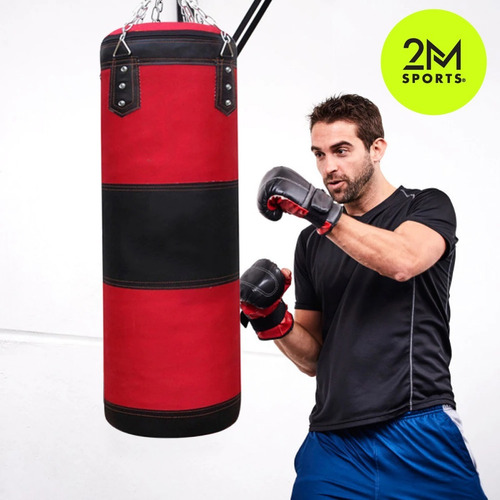 Bolsa Boxeo 90 Cm Cordura Reforzada Profesional Box Gym Rojo