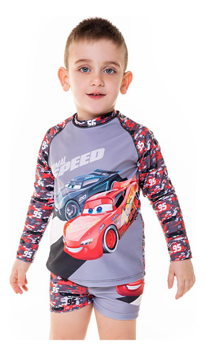 Conjunto Malla Camiseta Y Short Cars Art 20930 Cocot 