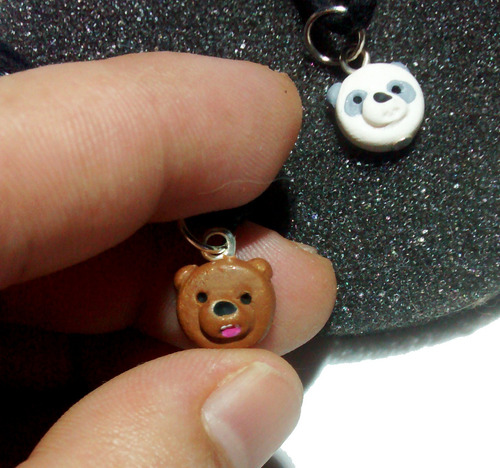 Collares Osos-escandalosos Mini Fanmade We Bare Bear Arcilla Escandalosos