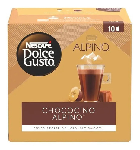 Chococino Em Cápsula Alpino Nescafé Dolce Gusto Caixa 10 Uni