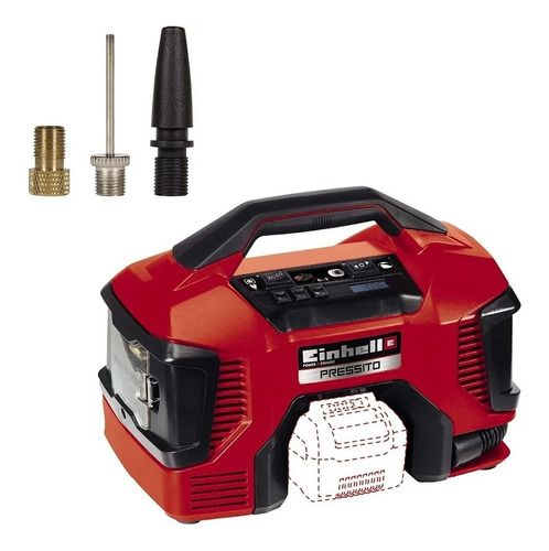 Compresor Aire Portátil Hibrido 18v Einhell Pressito Solo