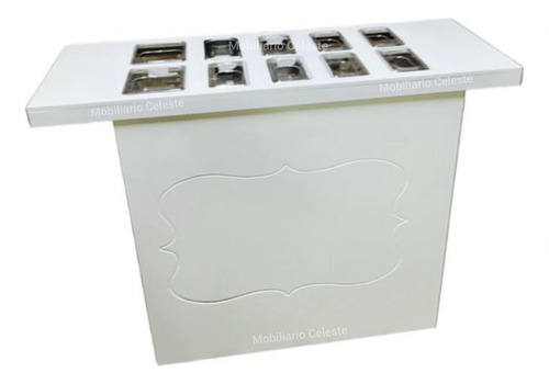 Barra De Snacks Larga Para Candy Bar En Color Blanco
