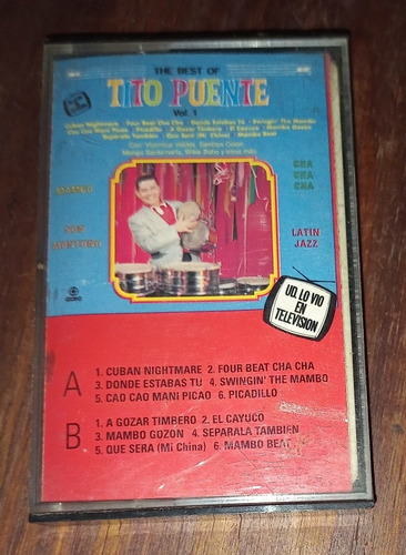 Tito Puente Lo Mejor De, 12 Exitos Vol.1  Cassette Usa