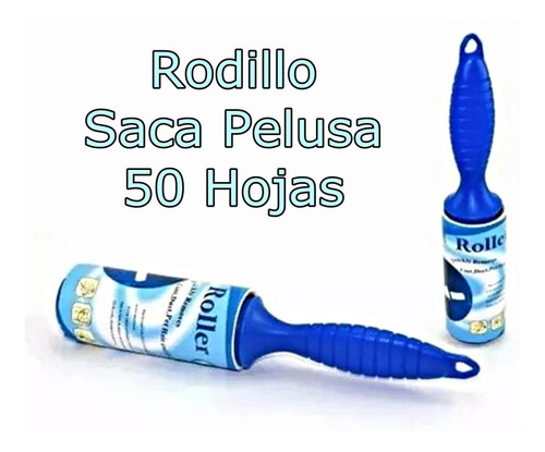 Rodillo C/ Scotch 50 Hojas Saca Pelusa Quitapelo Quitapelusa