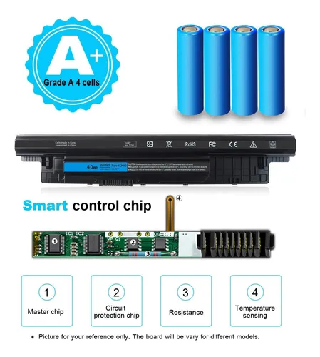 Batería 40wh Xcmrd De 14,8 V Para Dell Inspiron Series R R R