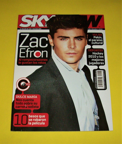 Zac Efron Revista Skyview Dulce Maria Alex Ubago Erick Rubin