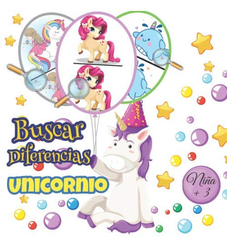 Buscar Diferencias Unicornio: Libro De Actividades Para Niña