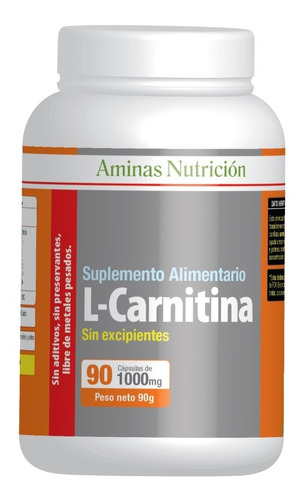 L Carnitina 1000mg Quemador De Grasa 90 Cap