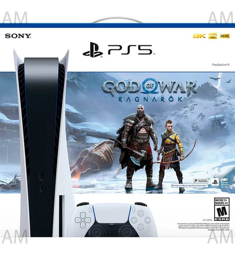 Imagen 1 de 9 de Sony Playstation 5 825gb God Of War Ragnarok Bundle Martinez