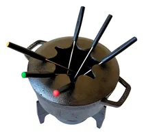 Comprar Fondue Completo Chocolate Queijo Ferro Fundido Cu002F Rechaud