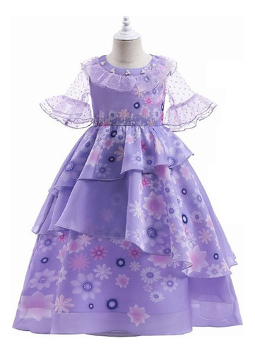 Vestido Infantil Princesa Isabella Encantadora Fantasía