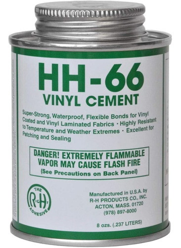 Hh-66 Pvc Vinilo Cemento Pegamento Con Cepillo 8oz (1)
