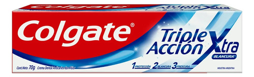 Colgate Triple Acción Extra Blancura Crema Dental 70gr