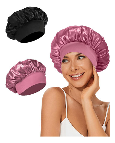 2 Piezas Gorro Para Dormir, Gorro De Seda Para Dormir,