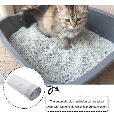 Bolsa De Arena Plástica Para Gatos, Práctica Bolsa De Baño G