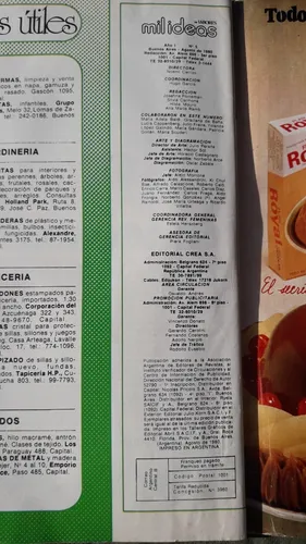 Revista Mil Ideas , Decoracion Y Manualidades NÂș 5 Labores (Usado)