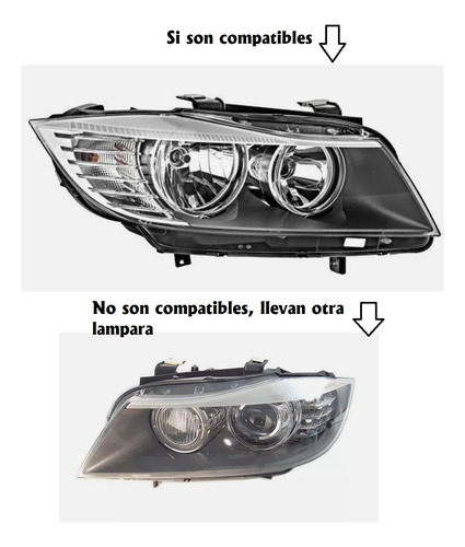 Lámpara Led Ojo De Ángel Bmw E90 Lci 07/12 40w Faro Halogeno
