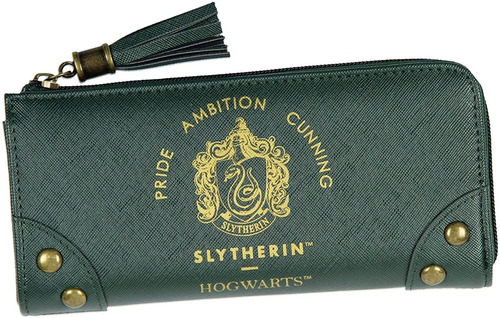 Harry Potter Cartera Hogwarts Slytherin, Piel Sintetico