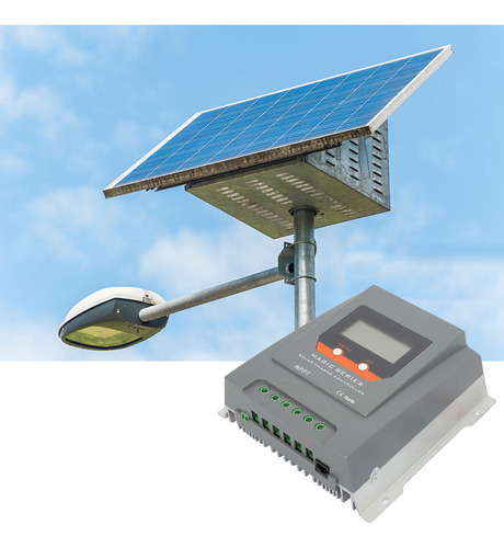 Controlador De Carga Solar 30a Mppt 12v/24v Lcd Carga Solar