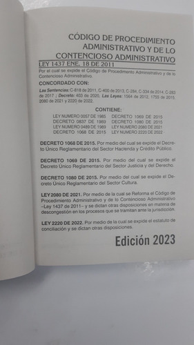 Imagen 2 de 3 de Nuevo Código De Procedimiento Administrativo Y Contencioso