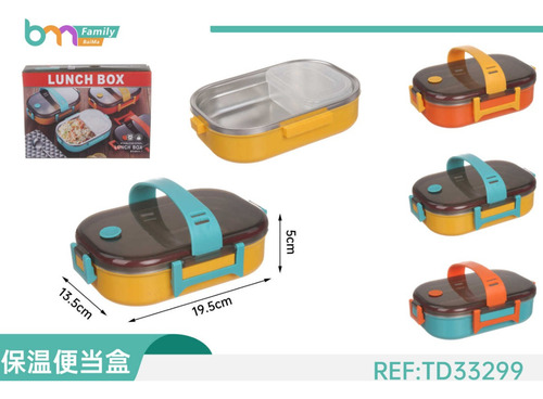 Fiambrera Térmica Portátil Para Comida Con Recipiente