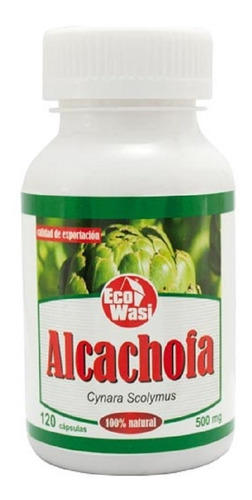 Alcachofa Eco Wasi   120 Cápsulas 500 Mg X 2 Frascos 