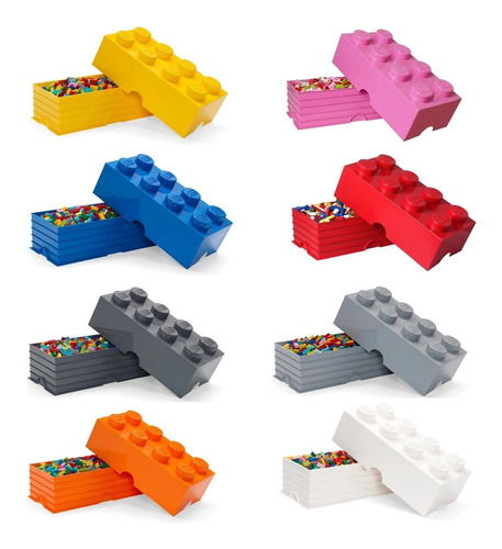 Lego Bloque Organizador Contenedor Storage Brick 8