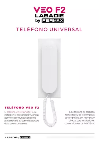 Teléfono De Portero Universal Fermax - Compatible Con Netyer