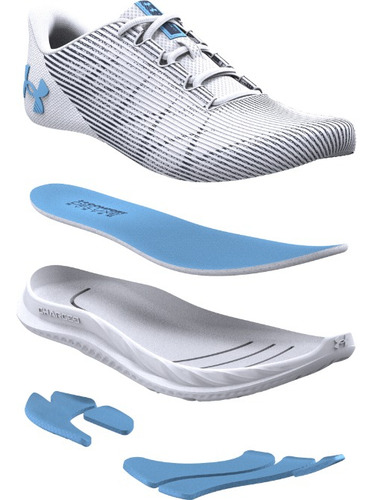 Tenis Under Armour Charged Speed Swift Blanco Para Mujer