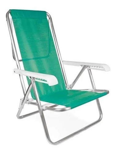 Cadeira De Praia Deitar Dormir Alumínio 8 Posições 100kg Mor