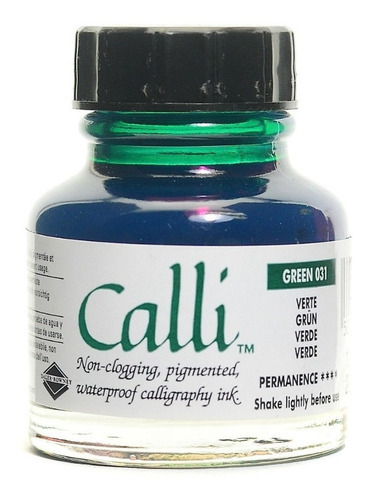 Tinta Acrílica Caligrafía Calli Ink Daler 29ml Escoge Color Color Verde