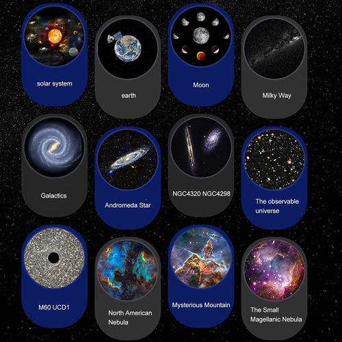 Estrellas Con Enfoque Hd De 12 Temas Lámpara De Proyección