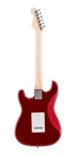 Imagen 2 de 4 de Guitarra eléctrica Leonard LE362 stratocaster de aliso metallic red con diapasón de palo de rosa