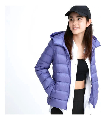 Campera Uniqlo Ultra Light Down Parka Mujer Orig Violeta