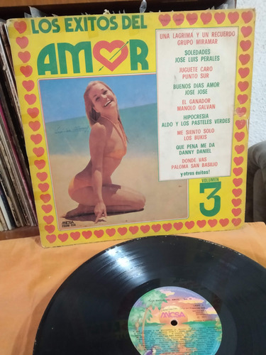 Compilado Los Éxitos Del Amor Vol. 3 Varios Vinilo Lp