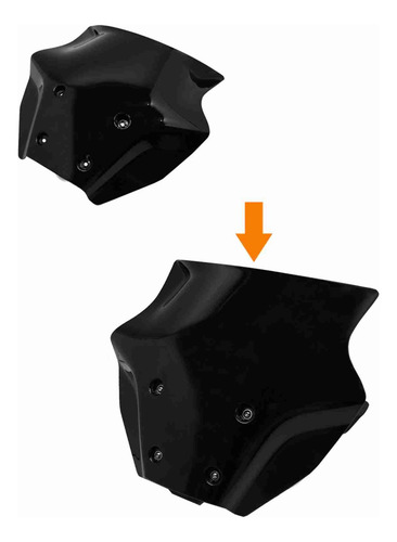 Protector Parabrisas Moto Accesorios Placa Deflectora Aire Como Se Muestra
